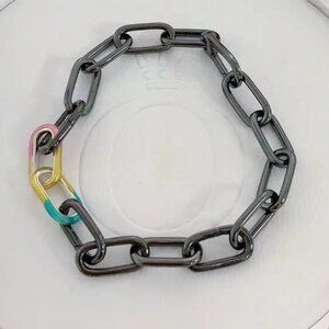 Pandora ME Link Chain Bracelet With Tie-dye Double Link rainbow